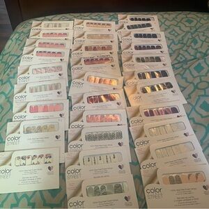 Lot of 30 Color Street Nail Sets